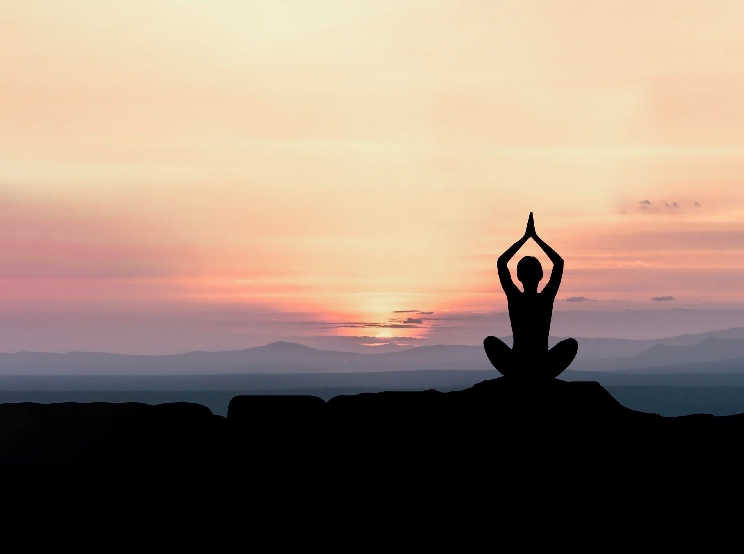 Yoga at sunset